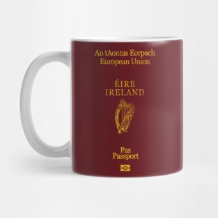 Ireland / Irish Passport - Vintage Style Design Mug